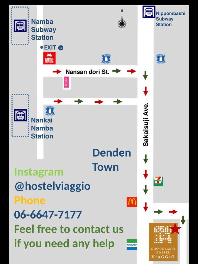 Hostel Viaggio Οσάκα Εξωτερικό φωτογραφία